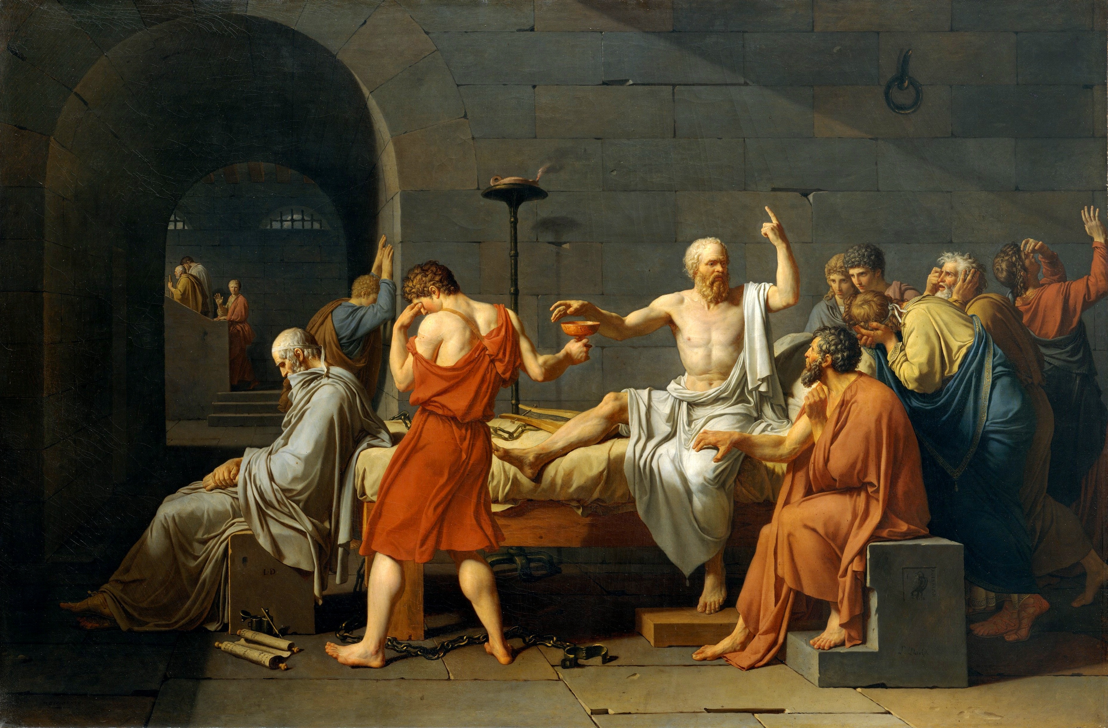 "La Muerte de Socrates" de Jacques-Louis David (1787)